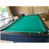 Image 5 : Pool Table with Cue rack, cues and ball (Missing on black ball)- 100'x55"