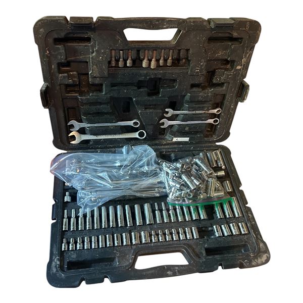 Stanley Mechanics Tool set case with sockets,ratchets & wrenhes