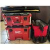 Image 2 : Group of 3- Milwauke Packout stool storage & Huskey tool bags