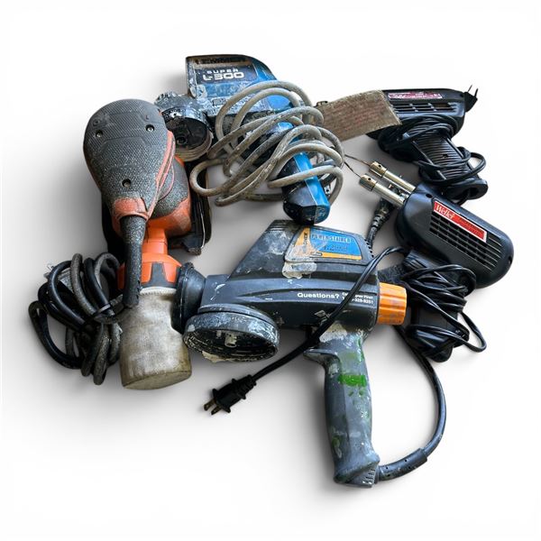 Group of 5-Black & Decker, Rigid Sander with Wagner power painter & Soldering guns