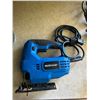 Image 4 : Group of 3- Mastercraft Electric JIgsaws & Cordless impact drill with a battery