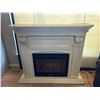 Image 2 : Coleman Electric fireplace with white Cabinet
