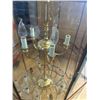 Image 4 : Large Brass & Glass Hanging Lantern Chandelier