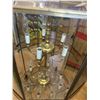 Image 5 : Large Brass & Glass Hanging Lantern Chandelier