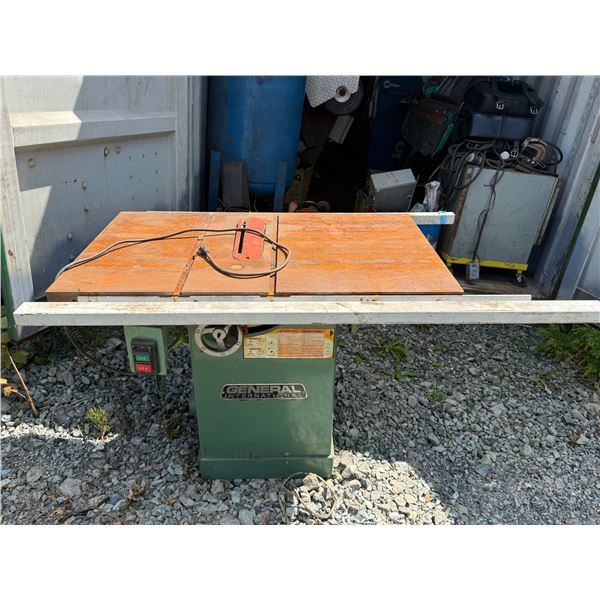 General International Stationary Table Saw