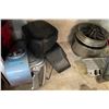 Image 6 : Assorted Auto Parts Includes Harley-Davidson Motorcycle Fairing, Chrome Wheels, Leather Saddlebag