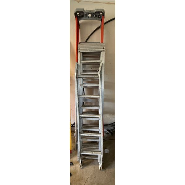 2 Aluminum Folding Ladders (72" & 94"), 1 Ladder