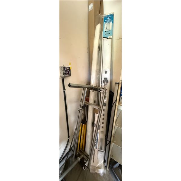 Mixed Group: 2 Door Hardwares, Welding Supplies and Metal Tools