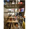 Image 3 : Steel Sorting Bin Organizer (H82"xW36") Filled with Hand Tools and Hardware