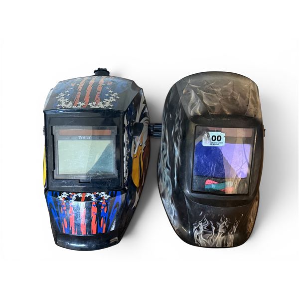 2-Pcs Antra and Assorted Auto-Darkening Welding Helmets