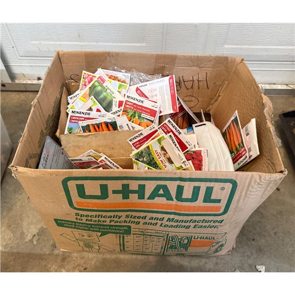 Box of Vegetable and Plant Seeds