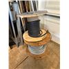 Image 3 : Assorted Pipe Clamps, Snow Shovel, and Electrical Cable Reels