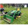 Image 4 : John Deere 2305 4WD Compact Utility Tractor with 200CX Loader, 62D Mower Deck-4781hrs