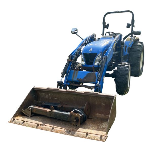2007 New Holland t2410 Utility tractor w/270TL Front Loader with 3 point hitch- 22672hous