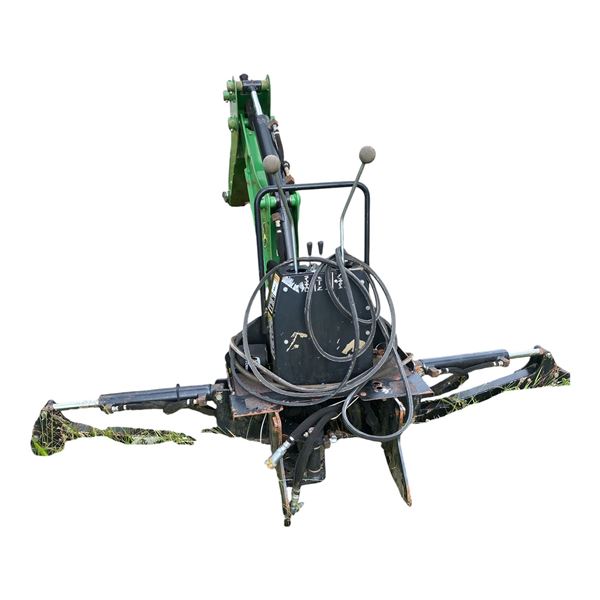 John deere 260 Backhoe Attachment with Bucket,Hydraulic Controls & Mounting Frame -SN -LV0260X020685