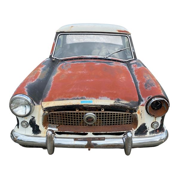1959 Nash Mertopolitan series IV hard top-Frost White & Mardi Gras Red- Model No: 562 VIN: E 60001-8