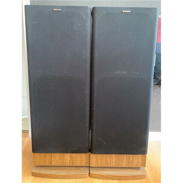 Pair of Sony Floor Speakers (Model SS-C67AV)