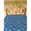 Image 3 : Scroll Cutout Metal Bed Frame with Mattress, Approx. W62" - As-Is