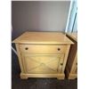 Image 2 : Pair of Light Brown Wooden Nightstands, W26" Each - some wear
