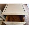 Image 2 : Dual Drawer Wooden Nightstand, W22" - some wear
