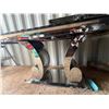 Image 3 : Modern Glass Top console table with steel curved base