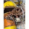 Image 4 : Yellow Electric Chain Hoist with Wired Remote Controller