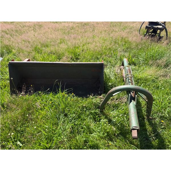 Metal Tractor Bucket and Row Marker