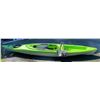 Image 3 : Pelican Lime Green Sit-In Kayak with Paddle
