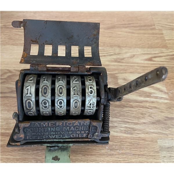 Vintage American Counting Machine Pat 1897 Counter