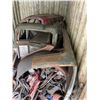 Image 3 : Vintage Green Painted Truck Cab Shell with Assorted Parts and Wiring