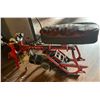 Image 2 : Vintage Red Mini Bike Frame with Handlebar Mounts and Engine Block - Sold as-is condition