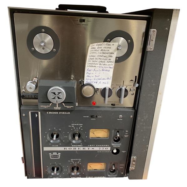 Roberts Electronics 770 Reel to Reel Tape Recorder, Made in Tokyo. Japan - Serial No ML 10757