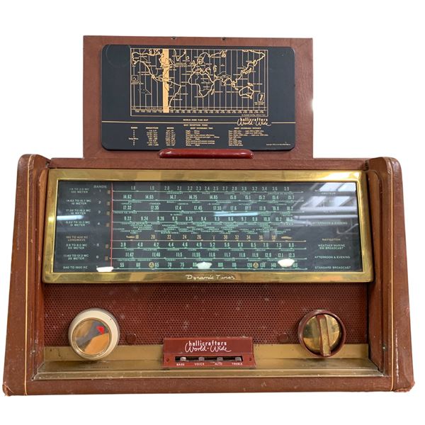 Hallicrafters World-Wide Transoceanic 8-Band Radio Receiver, Made in 1952 - Model TW-2001