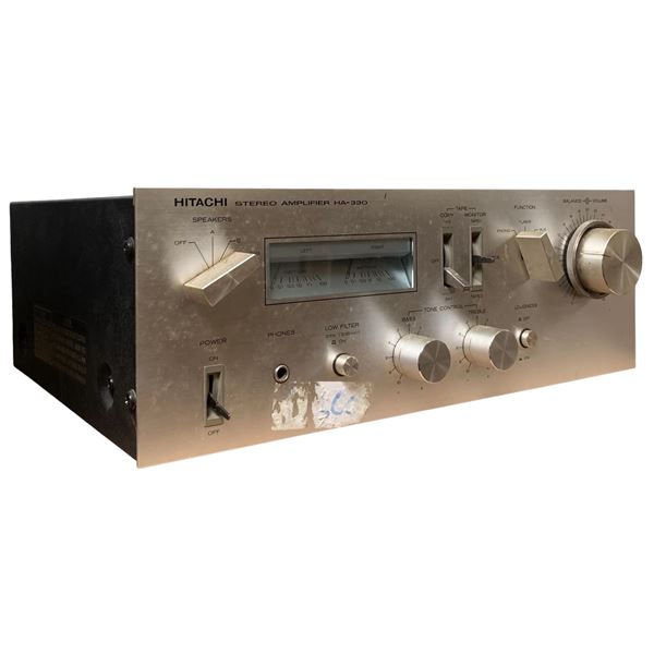 Hitachi Stereo Amplifier, Made in Japan - Model HA-330, Serial No 9035531F