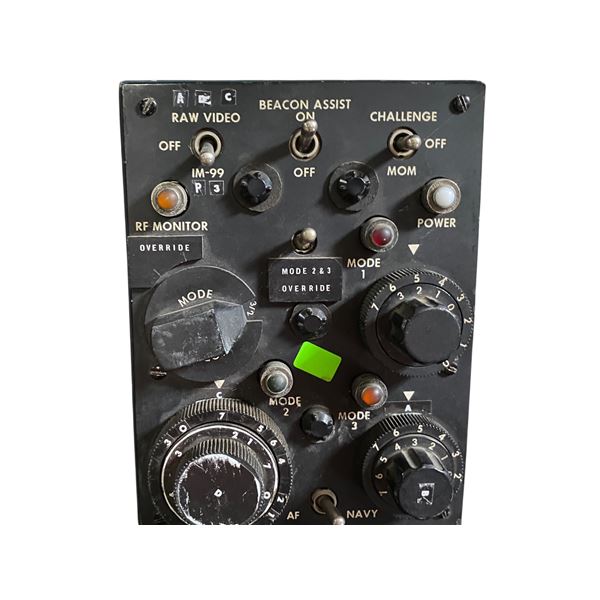 Military IFF Transponder Panel (Black)