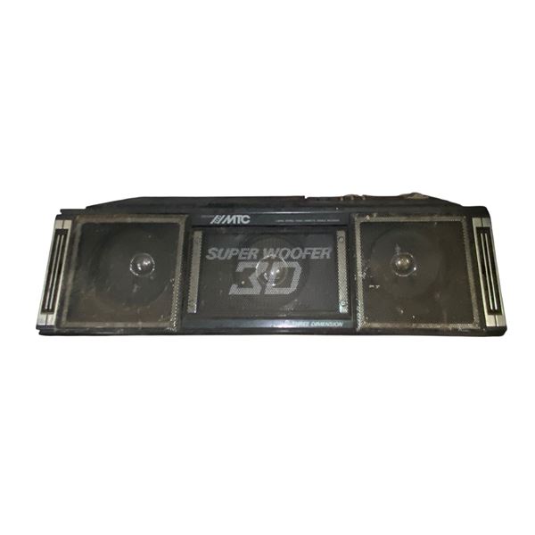 Super Woofer 3 Three Dimension Dual Cassette Boombox