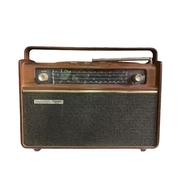 Tandberg Vintage Multi-Band Transistor Radio with Walnut Cabinet