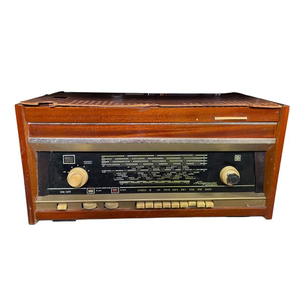 Rigonda Stereo Vintage Multi-Band Console Radio (LW/SW/MW/VHF) with Walnut Cabinet