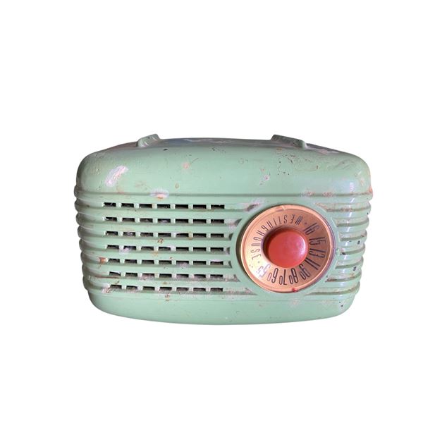 Westinghouse Vintage Mint Green Bakelite AM Table Radio