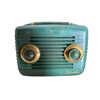 Image 1 : Silvertone Vintage Teal Bakelite AM Table Radio