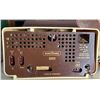 Image 3 : Vintage Ivory Bakelite AM Table Radio with Gold Boomerang Accent