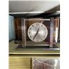 Image 2 : 3-Piece Vintage Clock Radio Lot: Silvertone Intercom AM Clock Radio, Vintage Mantel Clock, and RCA V