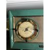 Image 5 : 3-Piece Vintage Clock Radio Lot: Silvertone Intercom AM Clock Radio, Vintage Mantel Clock, and RCA V