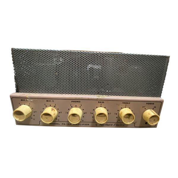 Northern Electric Model PA-14A Vintage Tube PA Amplifier with Dual Mic/Phono Inputs