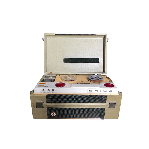 Daiwa Vintage Portable Reel-to-Reel Recorder in Fabric-Covered Case