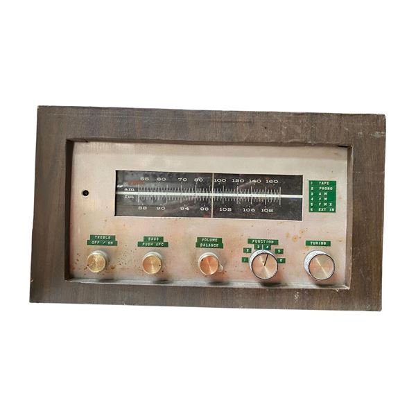 Vintage AM/FM Stereo Receiver/Tuner (Wood Cabinet, 6-Function)