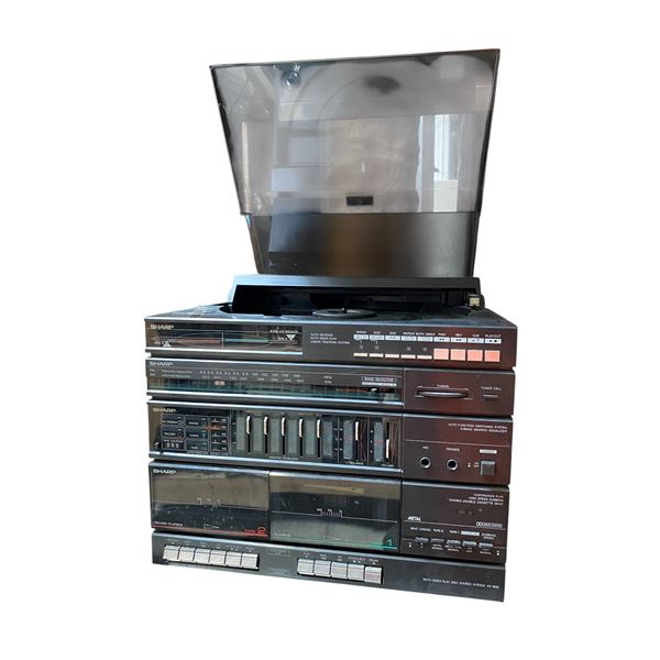 Sharp VZ-1600 Linear Tracking Turntable/Tuner/Dual Cassette Stack System