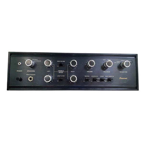 Sansui Stereo Integrated Amplifier (Black Face) Est. $150â€“$350