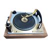 Image 1 : Vintage Turntable on Wood Plinth (Garrard-style, Tone Arm Present)