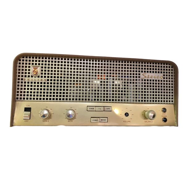 Philips Stereo Tube Amplifier (Treble/Bass/Balance, 1960s)